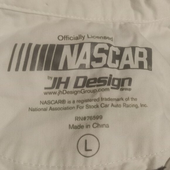JH Design NASCAR M Jimmie Johnson Lowes Racing Pit Crew Snap Up Racing Shirt L - Picture 3 of 9